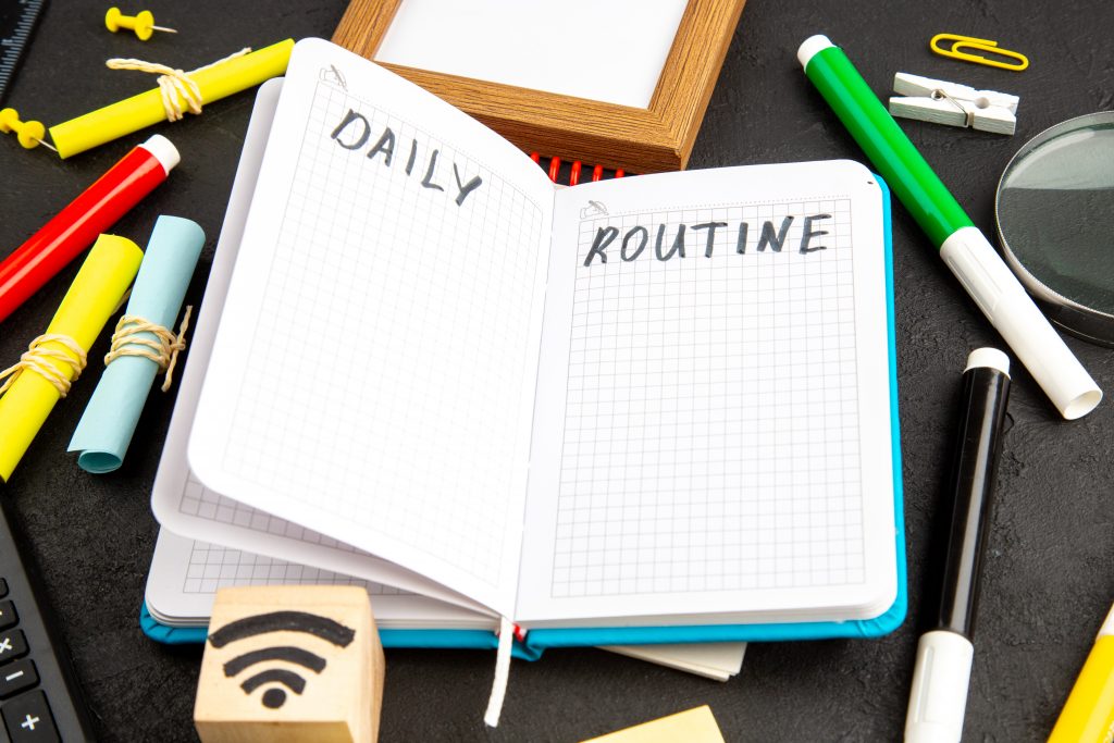 daily routine notepad